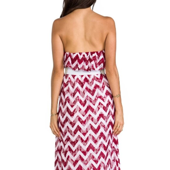 VaVa by Joy Han Romantic Strapless Maxi Dress Women's Size M (6-8) - Picture 12 of 13